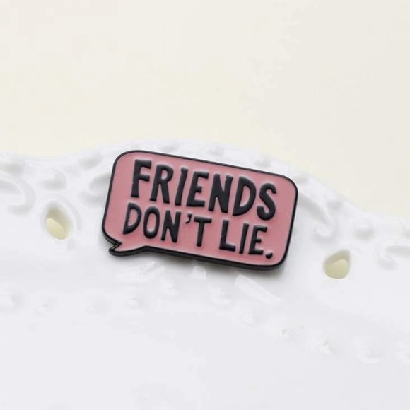 💚 2 for $20 💚 “Friends Don't Lie" - Eleven / 11- Stranger Things - Enamel Pin - Picture 1 of 5